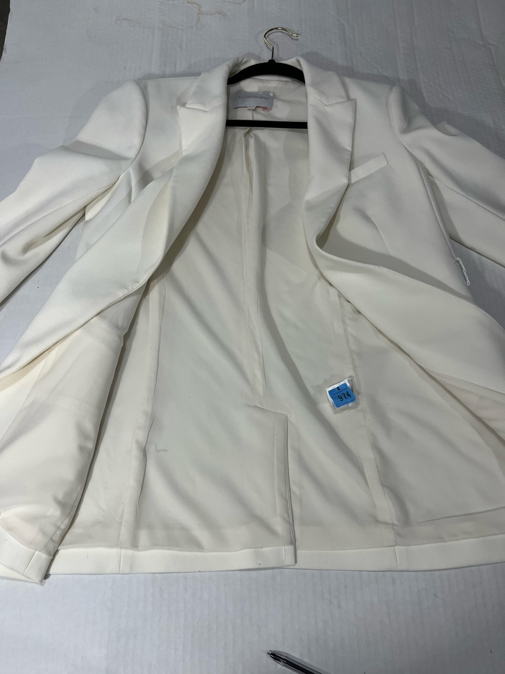 FAVORITE DAUGHTER OVERSIZED IVORY BLAZER - Picture 4 of 15